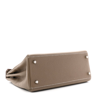 Hermes Togo Kelly Retourne 28 Etoupe 4 of 11