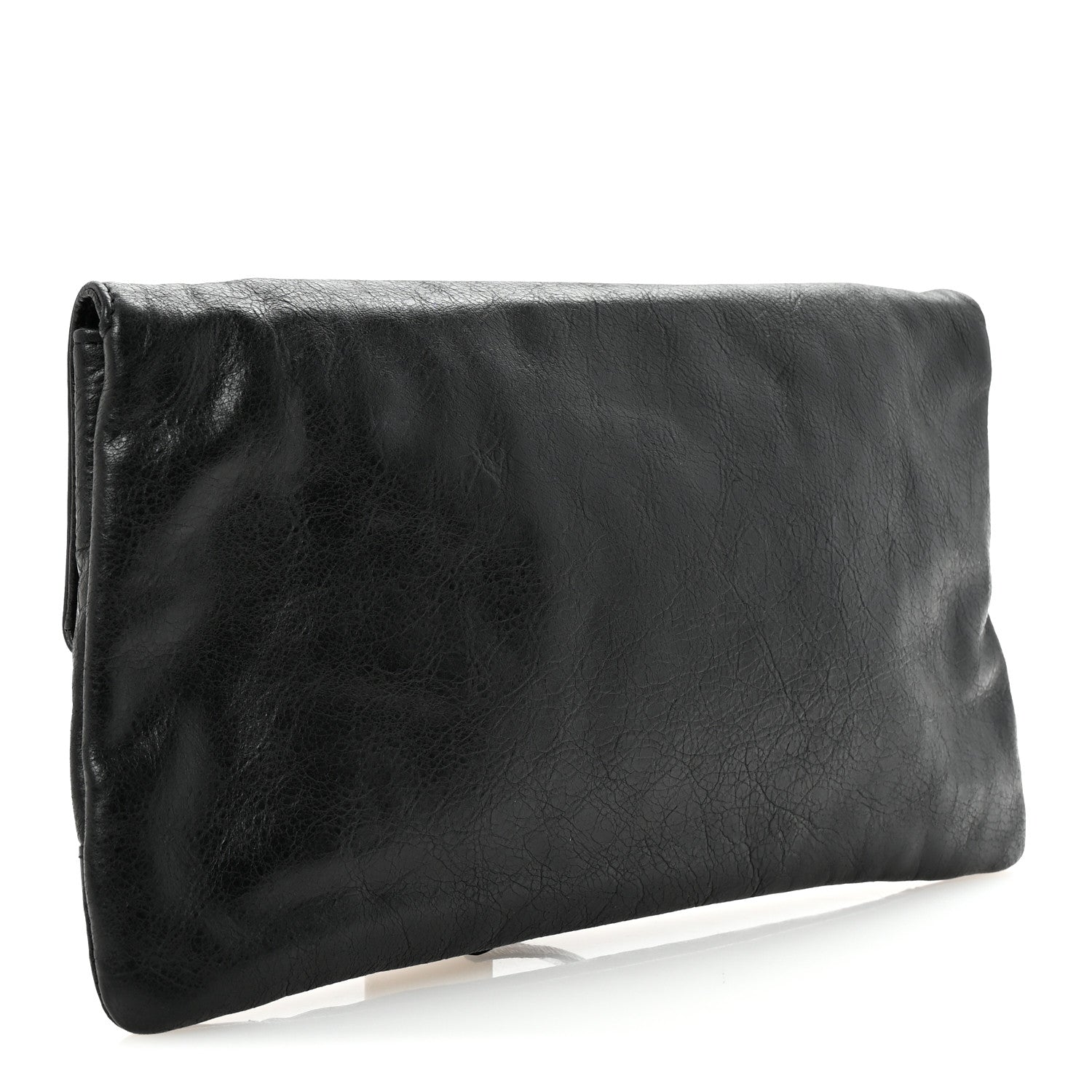 Balenciaga Agneau Classic Hardware Envelope Clutch Black 3 of 6