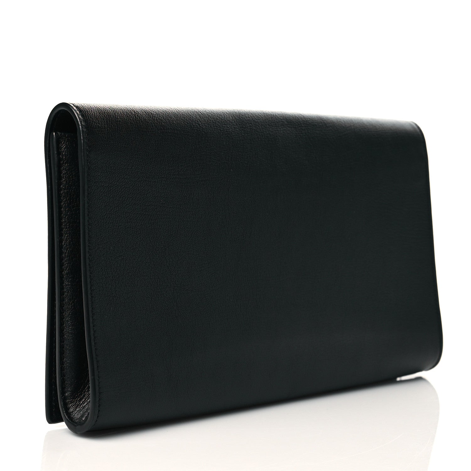 Saint Laurent Calfskin Monogram Large Belle De Jour Clutch Black 4 of 11