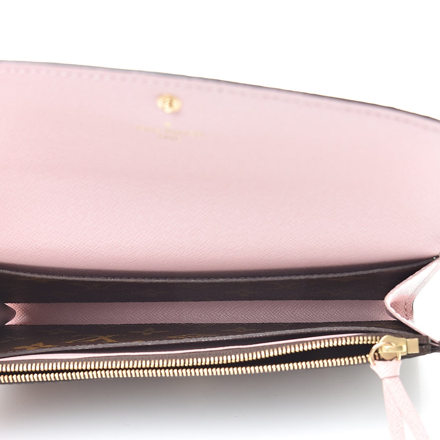 Monogram Emilie Wallet Rose Ballerine