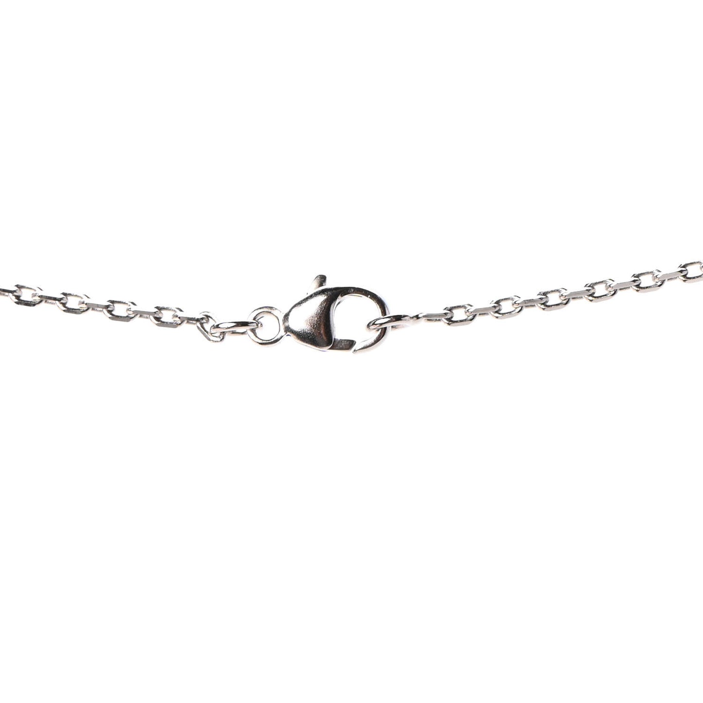 Lacquered Palladium Mini Pop H Pendant Necklace Black