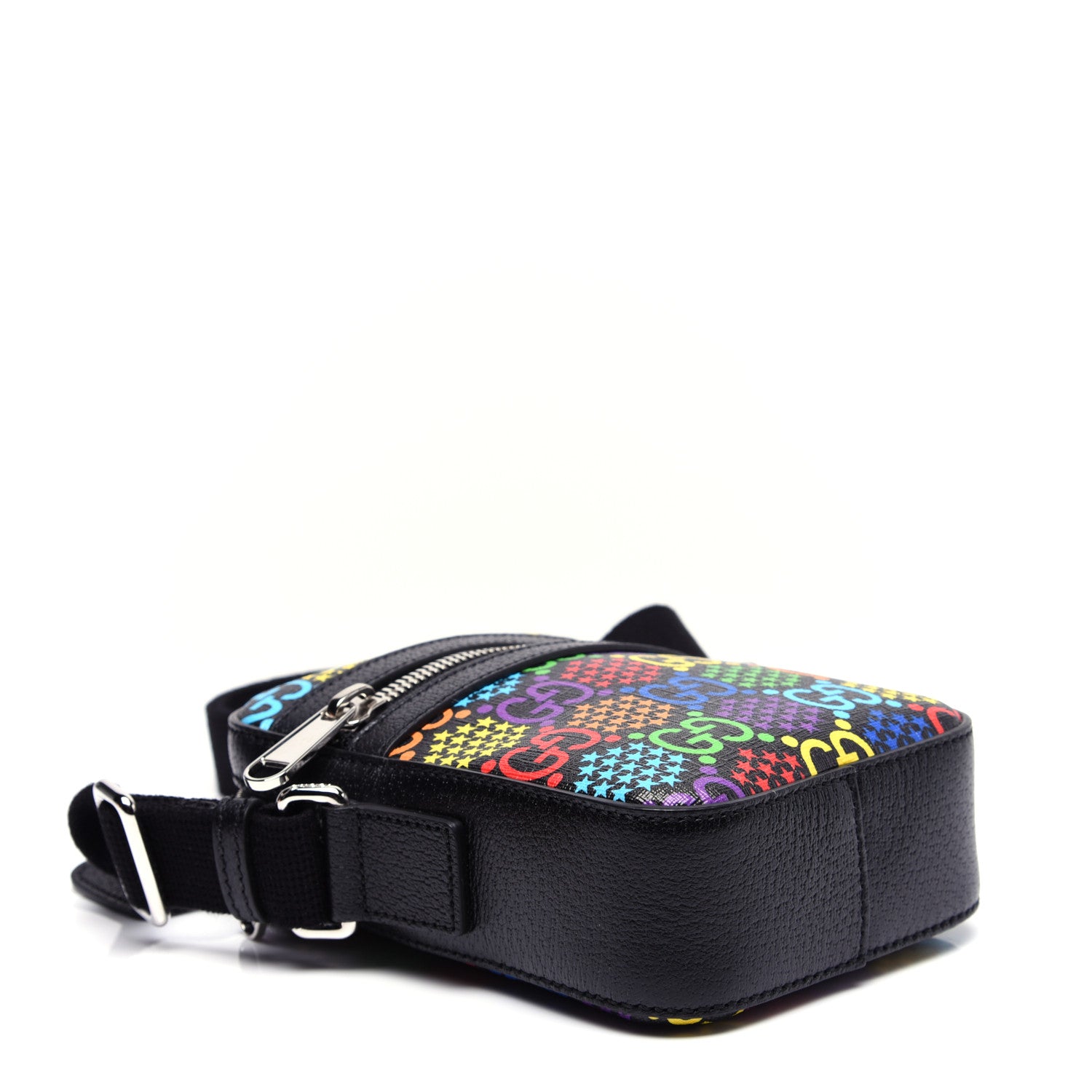 Gucci GG Supreme Monogram Psychedelic Messenger Bag Black 4 of 12