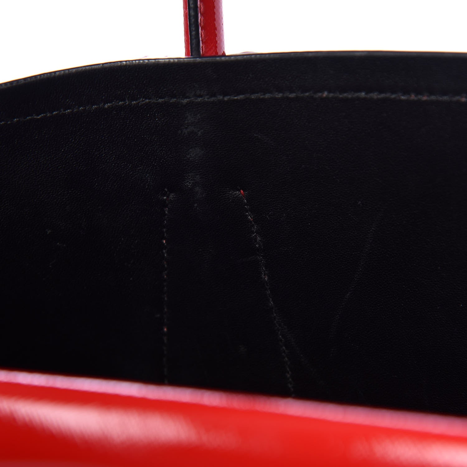 Prada Saffiano Vernice Medium Double Bag Rosso 20 of 23