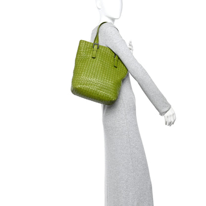 Bottega Veneta Nappa Intrecciato Shopper Tote Kiwi 2 of 10