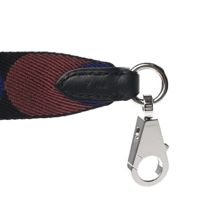 Hermes Toile Swift 25mm Sangle Flipperball Shoulder Strap Black Bleu Saphir 4 of 6