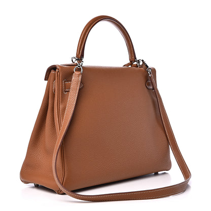 Hermes Togo Kelly Retourne 32 Gold 2 of 13
