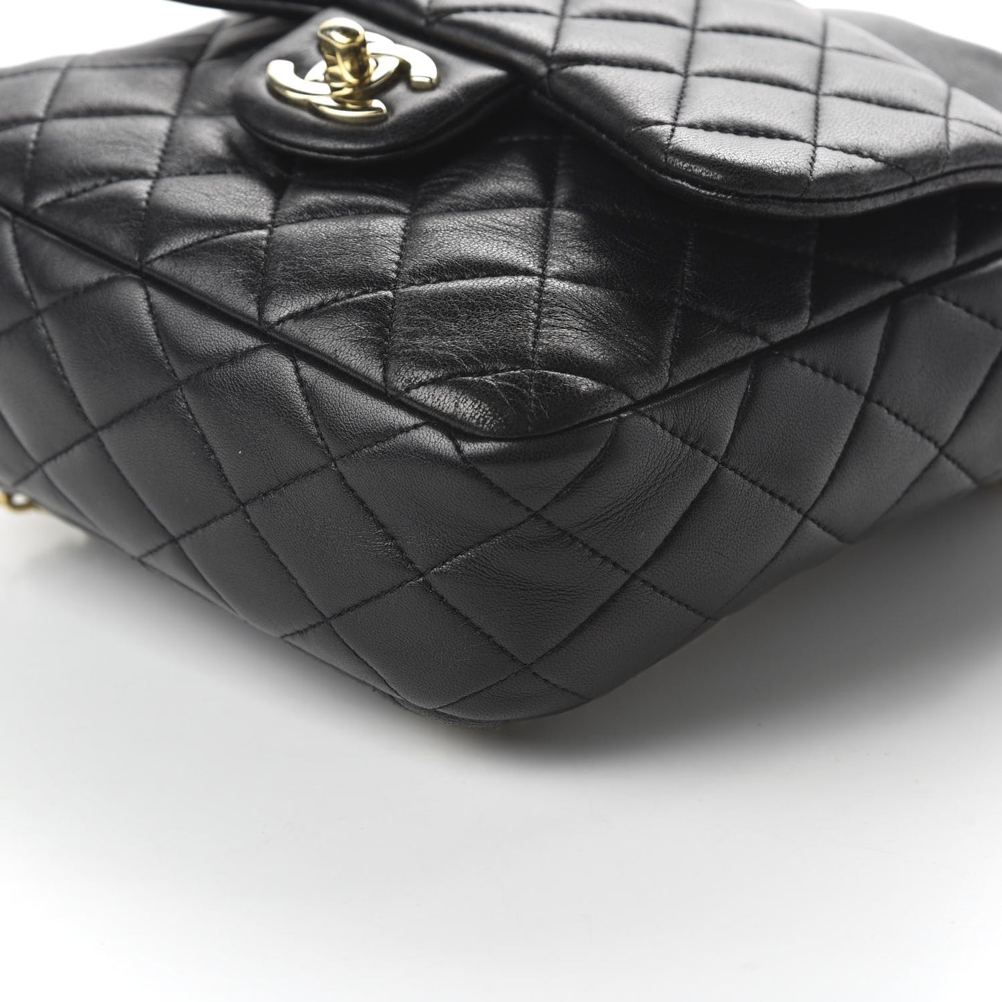 Lambskin Quilted Small in Seoul Backpack Black