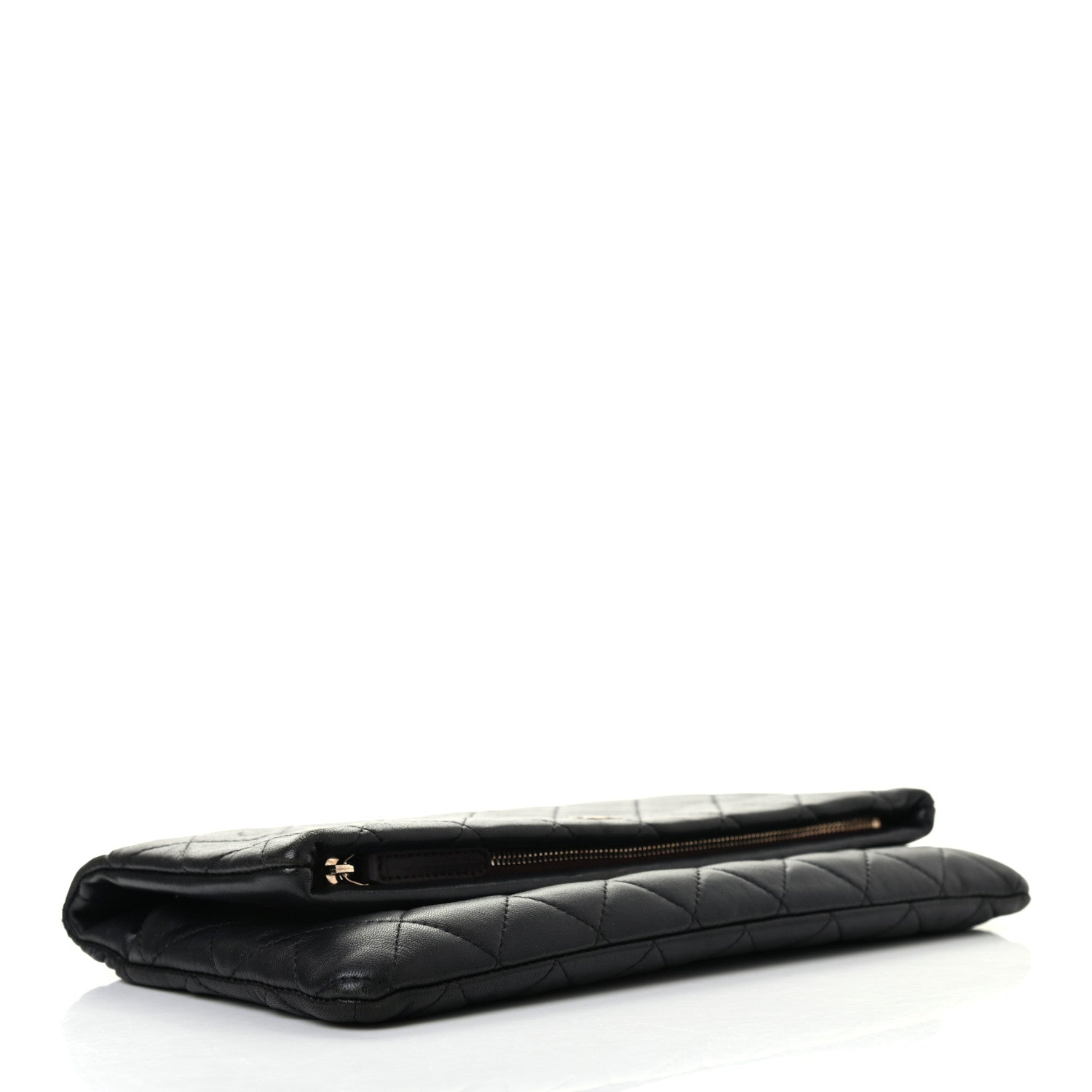 Chanel Lambskin Quilted CC Beauty Clutch Black 4 of 7