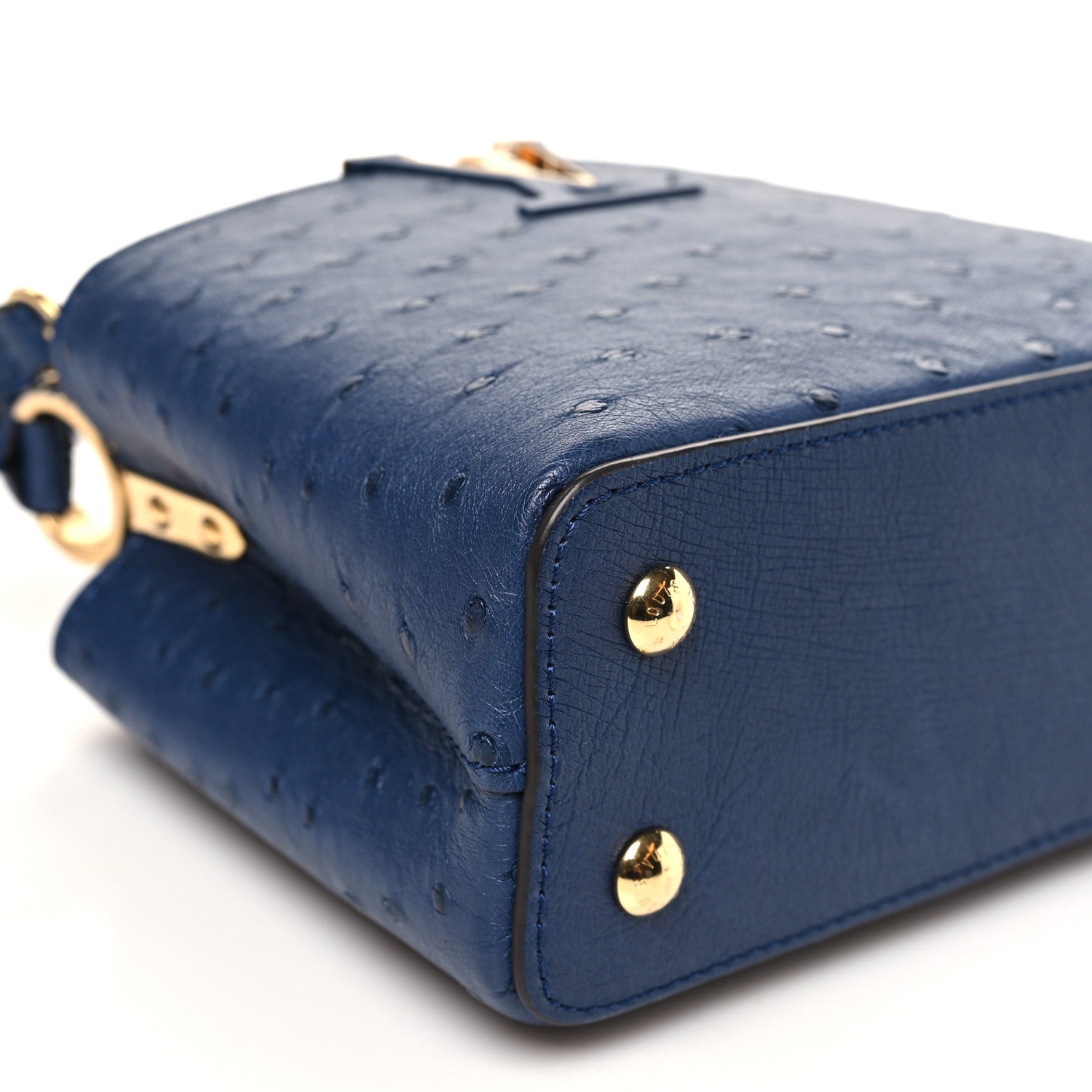 Louis Vuitton Ostrich Capucines Mini Indigo 7 of 8