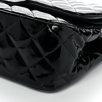 Chanel Patent Quilted Jumbo Double Flap Black 9 of 9