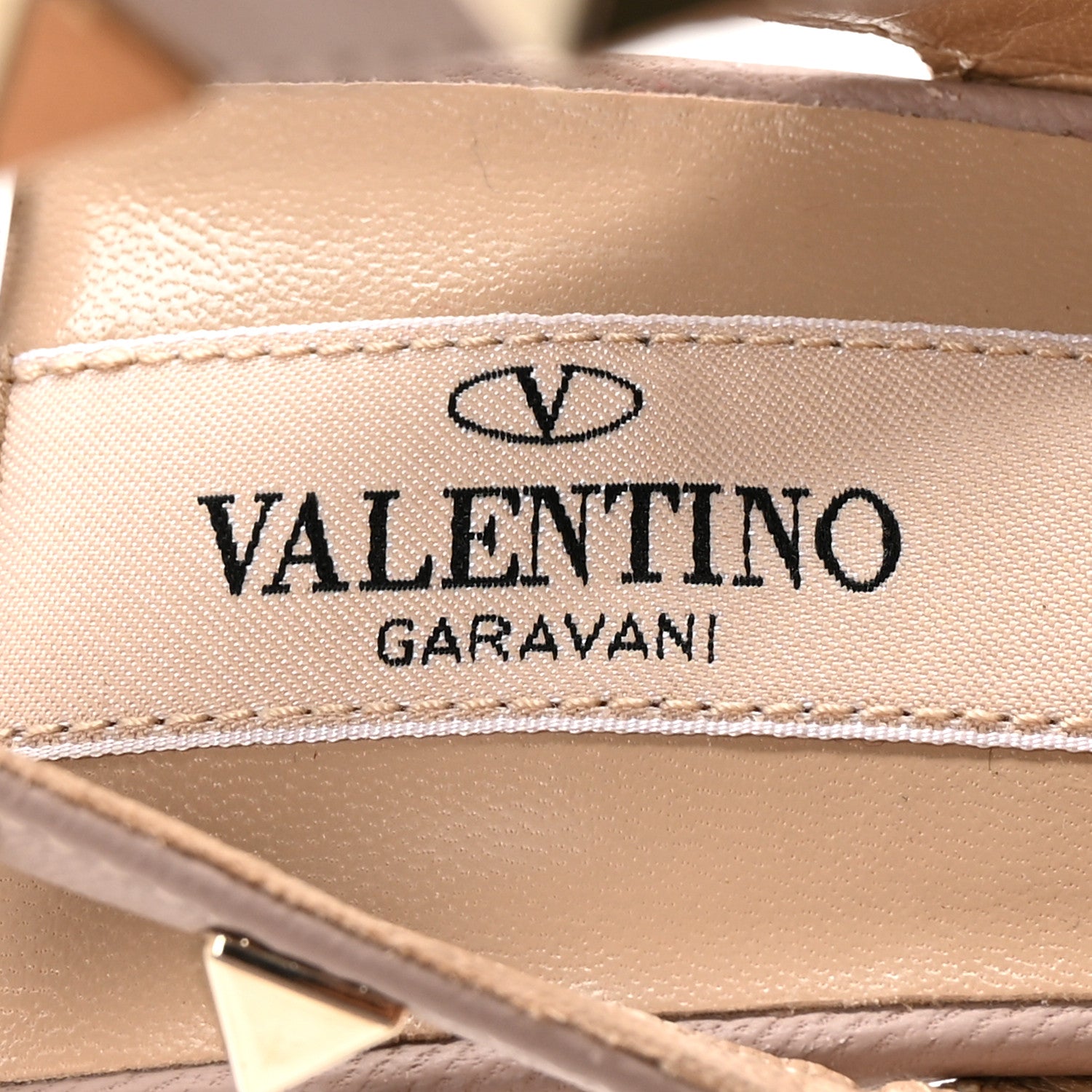 Valentino Garavani Patent Nappa Rockstud Ankle Strap 100mm Pumps 37.5 Poudre 8 of 9