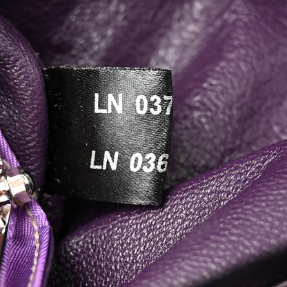 Prada Nylon Lizard Frame Clutch Bag Ombre Purple 7 of 10