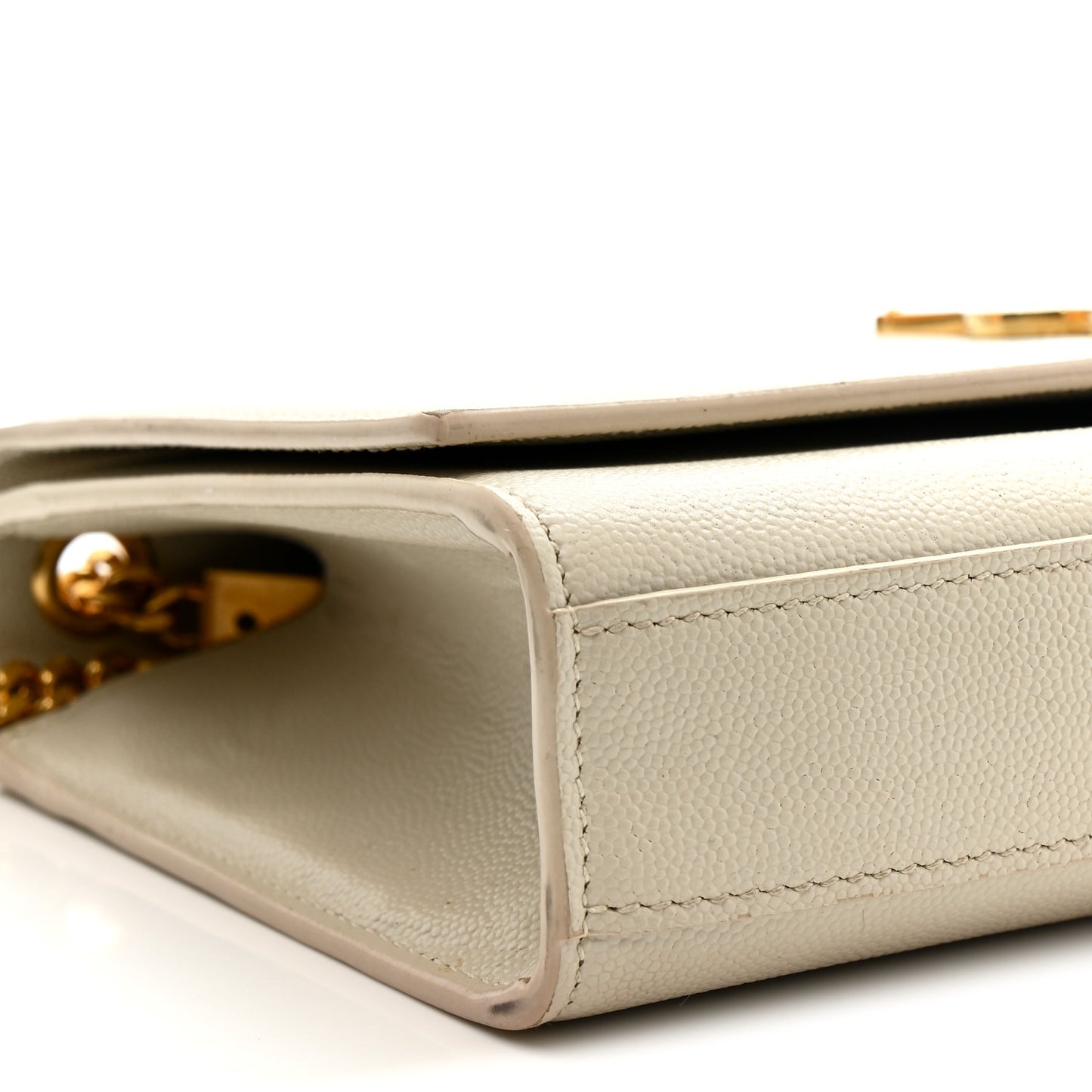 Grain De Poudre Medium Classic Monogram Kate Satchel Crema Soft