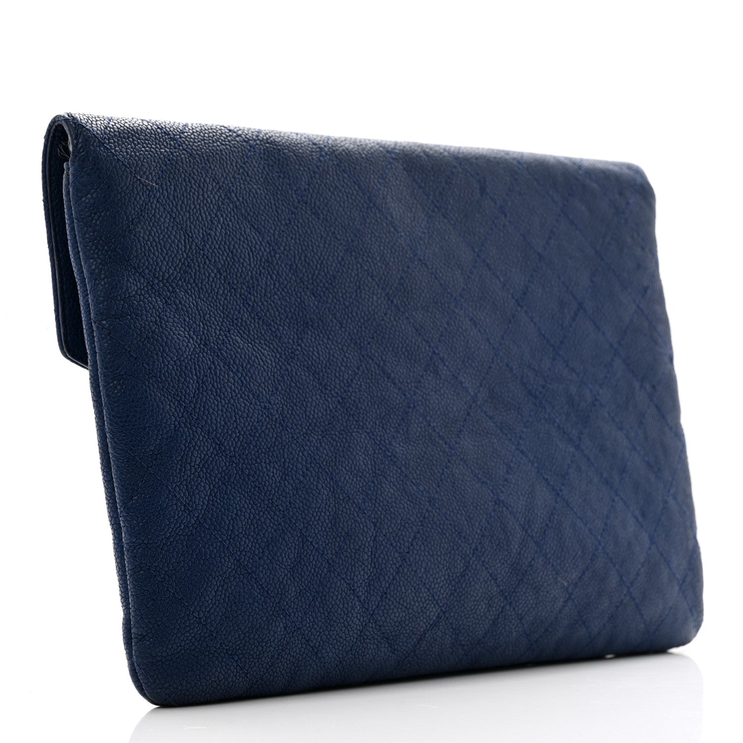 Chanel Grained Calfskin Quilted Cuba Clutch Dark Pink 3 of 10