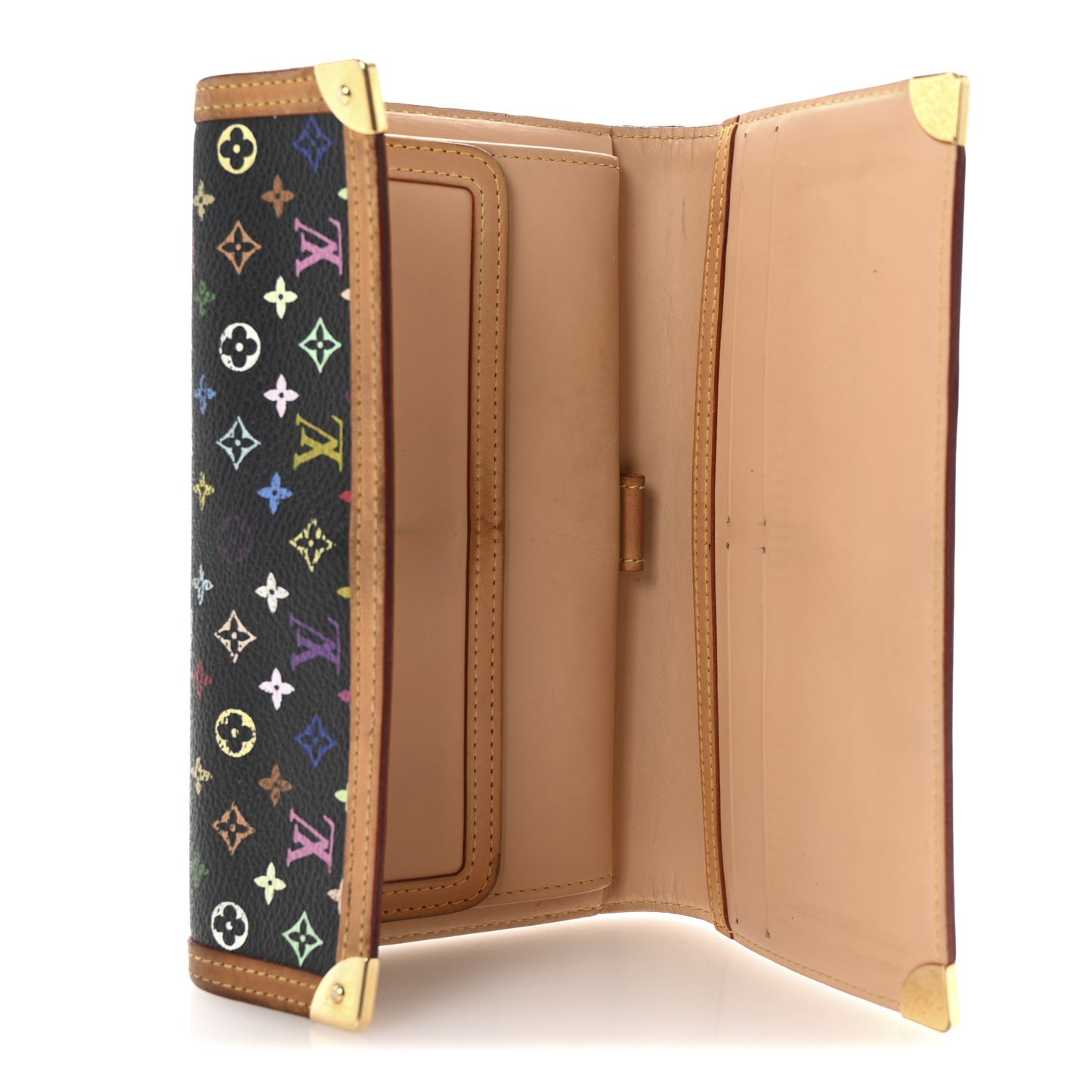 Monogram Multicolor Porte Tresor International Wallet Black