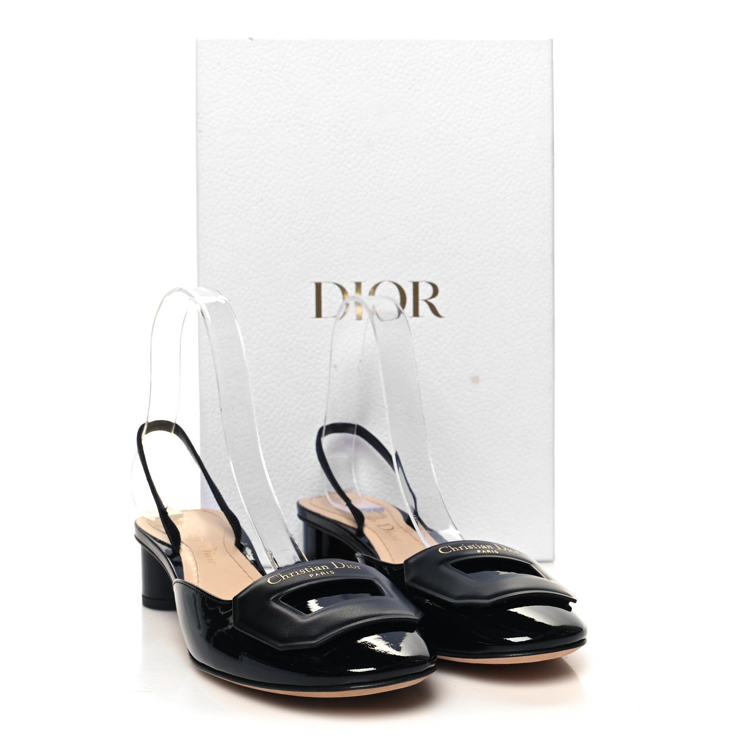 Christian Dior Patent Dior Day Slingback 35mm Pumps 35 Black 9 of 9