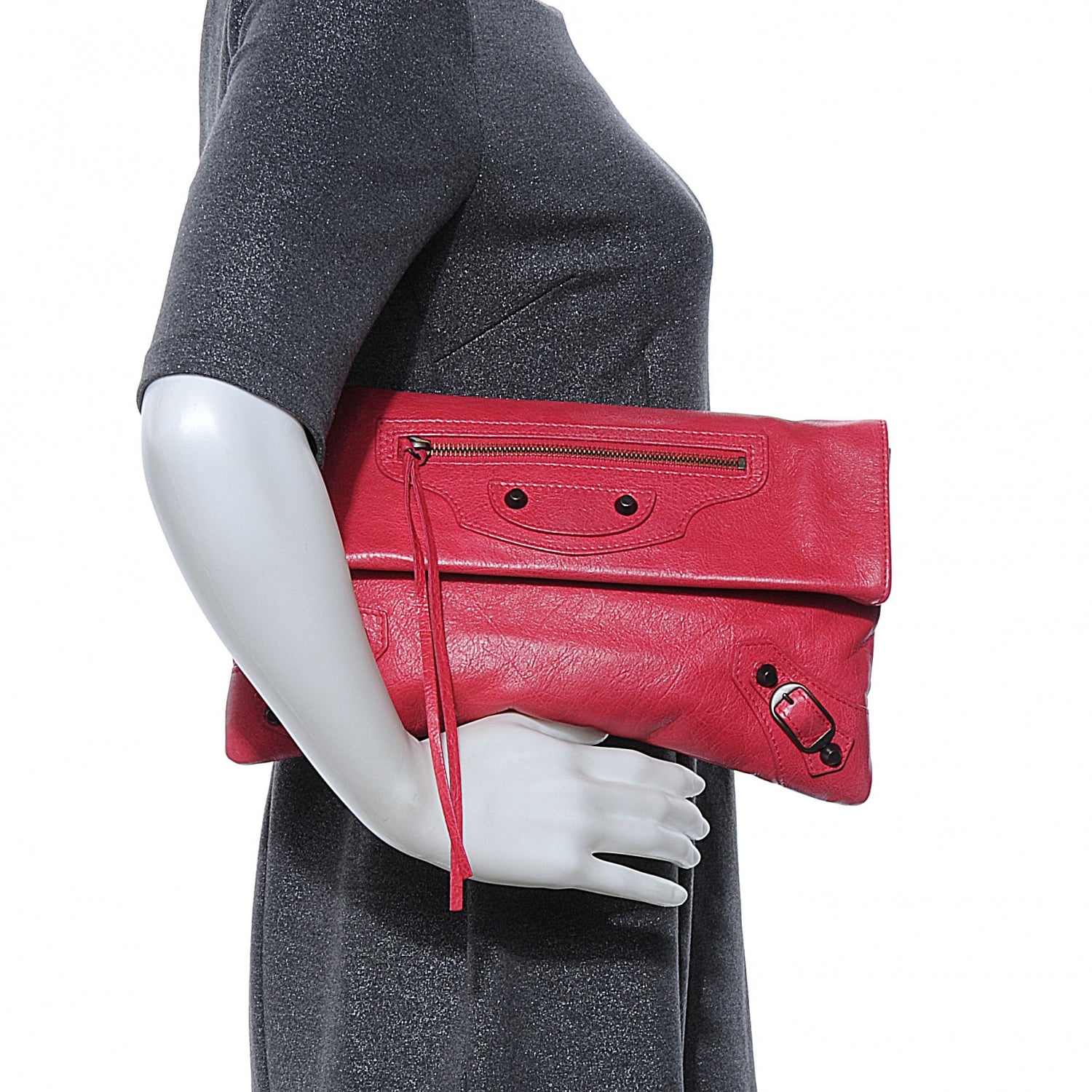 Balenciaga Agneau Envelope Clutch Rose Thulian 2 of 8