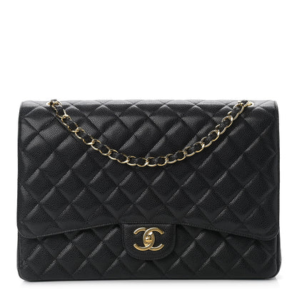 Chanel Caviar Quilted Maxi Double Flap Black 1 of 10