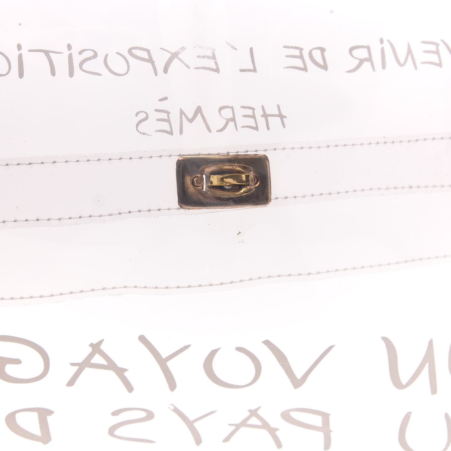 Hermes Vinyl Souvenir De L'Exposition Kelly Transparent 10 of 10