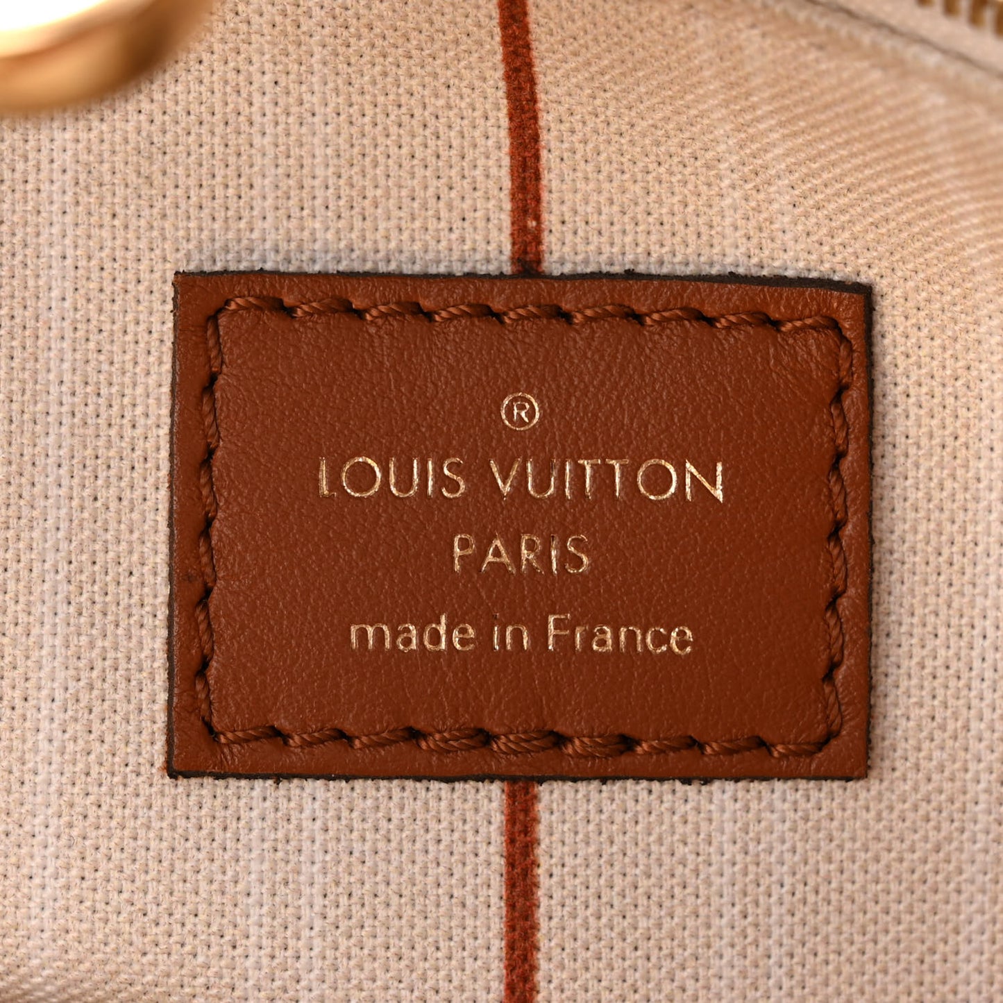 Canvas Calfskin Monogram On My Side PM Caramel Tan
