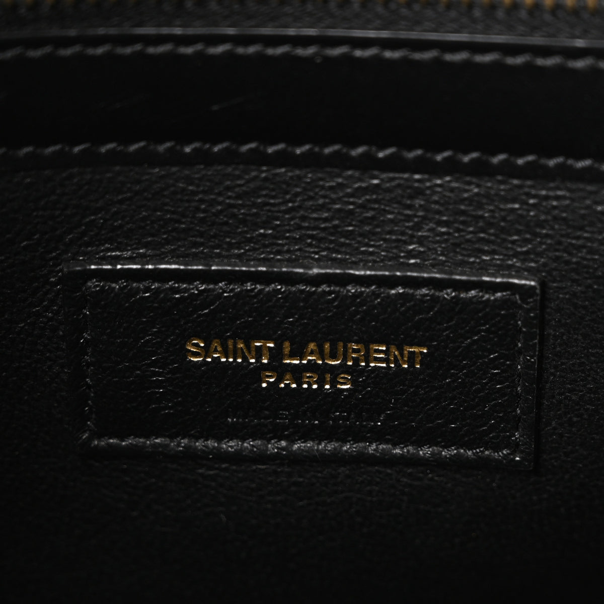 Saint Laurent Calfskin Small Manhattan Shopper Tote Black 6 of 10