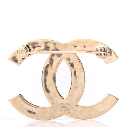 Chanel Metal CC Diamond Quilted Brooch Light Gold 2 of 3