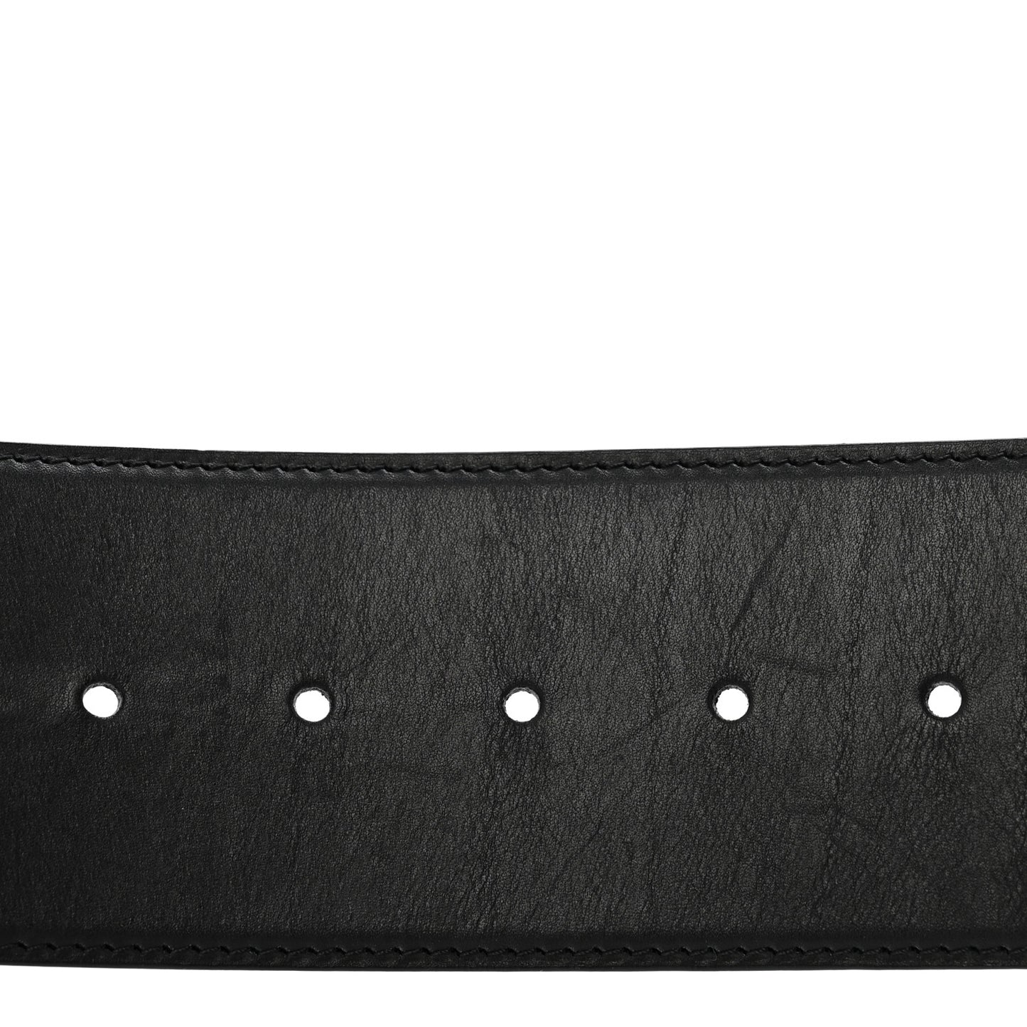 Calfskin LV Initiales Clous Belt 75 30 Black Gold