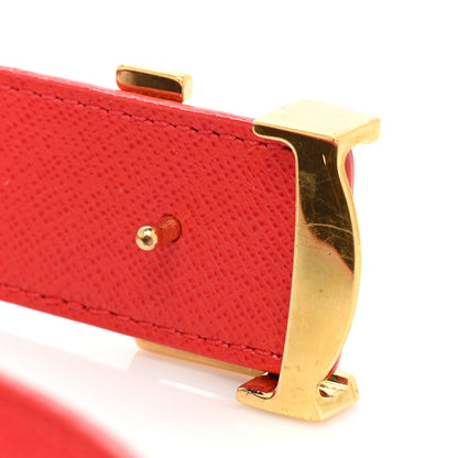 Louis Vuitton Monogram Calfskin 30mm LV Initiales Reversible Belt 75 30 Coquelicot 4 of 5