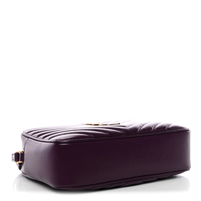 Saint Laurent Calfskin Matelasse Monogram Lou Camera Bag Purple 4 of 10