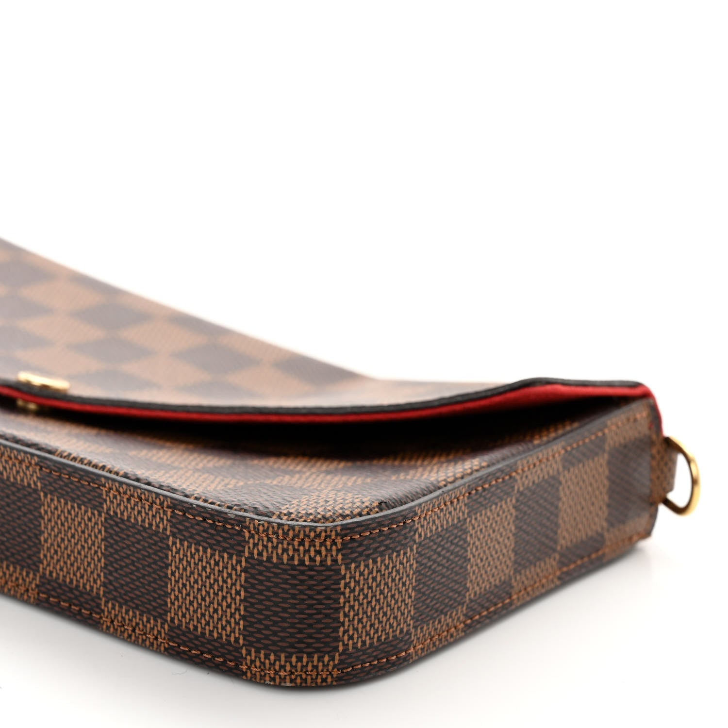 Louis Vuitton Damier Ebene Pochette Felicie Chain Wallet 9 of 9