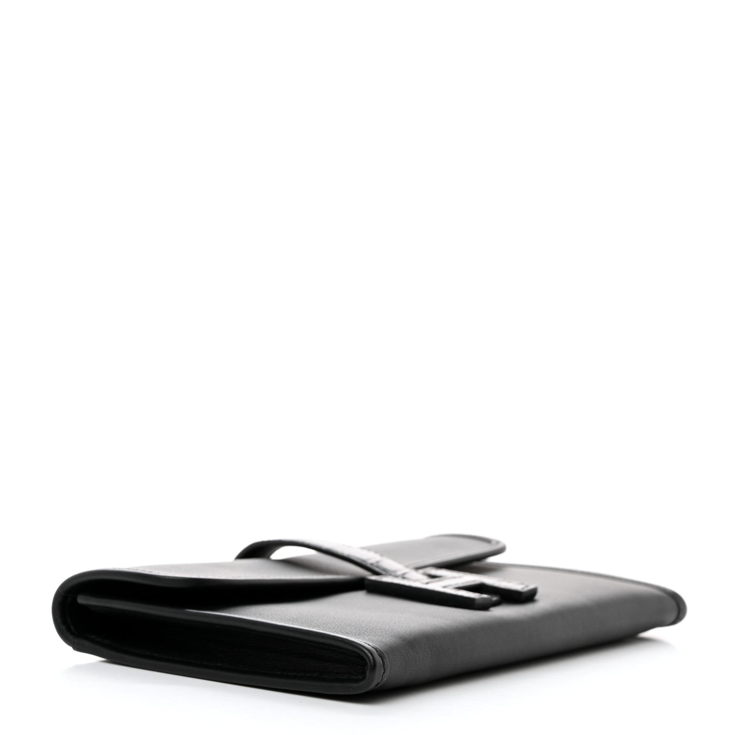 Swift Shiny Alligator Jige Duo Touch Clutch Black