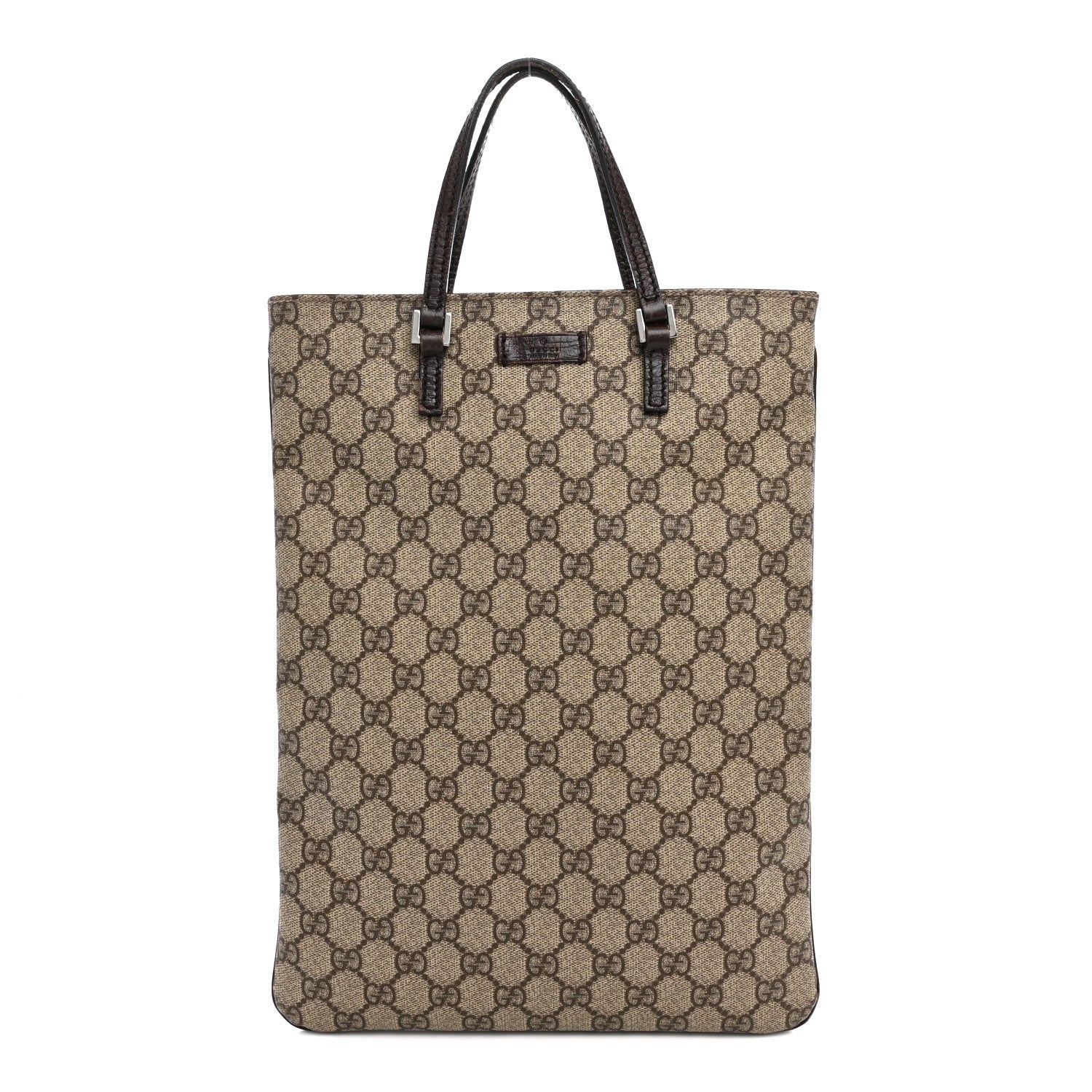 Gucci GG Plus Monogram Flat Vertical Tote Dark Brown 1 of 11