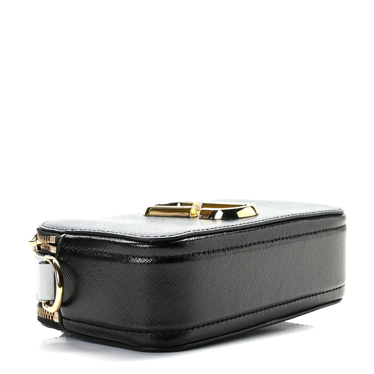 Saffiano Small Snapshot Camera Bag Blue Sea