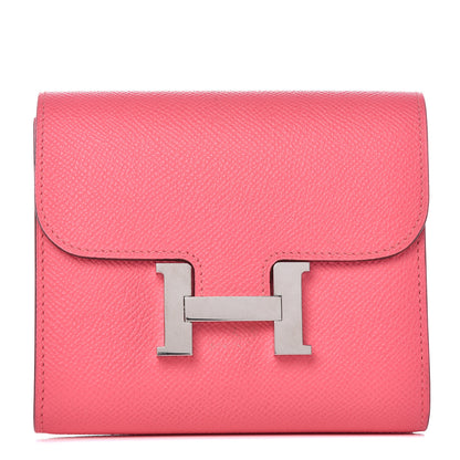 Hermes Epsom Constance Short Wallet Rose Azalee 1 of 11