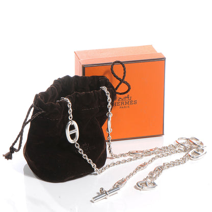 Hermes Sterling Silver Farandole Necklace 120 4 of 5