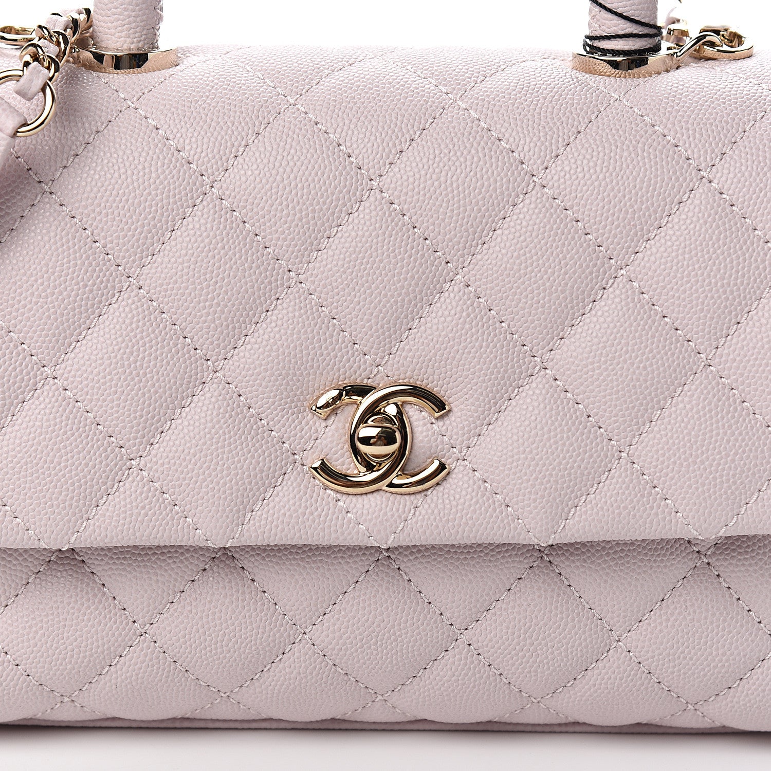 Chanel Caviar Quilted Mini Coco Handle Flap Lilas Lilac 8 of 9