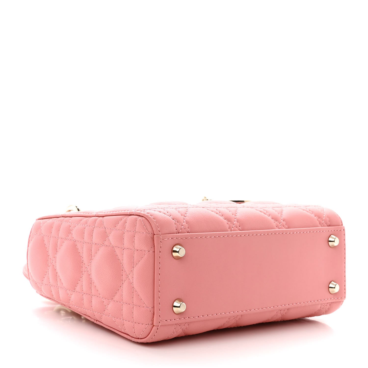 Christian Dior Lambskin Cannage Mini Lady Dior Pink 4 of 12
