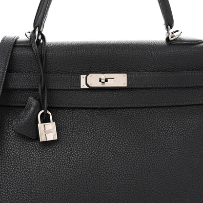Hermes Togo Kelly Retourne 35 Bleu Indigo 8 of 14