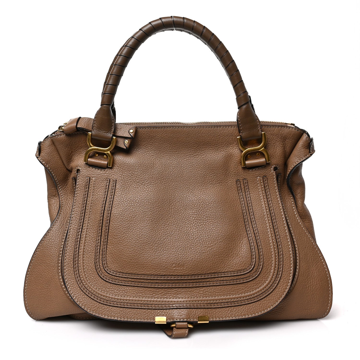 Chloe Calfskin Large Marcie Satchel Nut 1 of 10