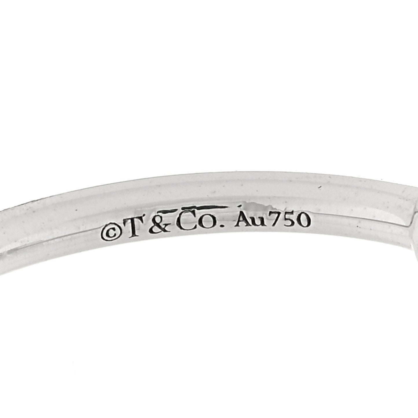 18K White Gold Diamond T Wire Ring 51 5.75