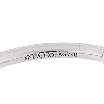 Tiffany 18K White Gold Diamond T Wire Ring 51 5.75 4 of 5