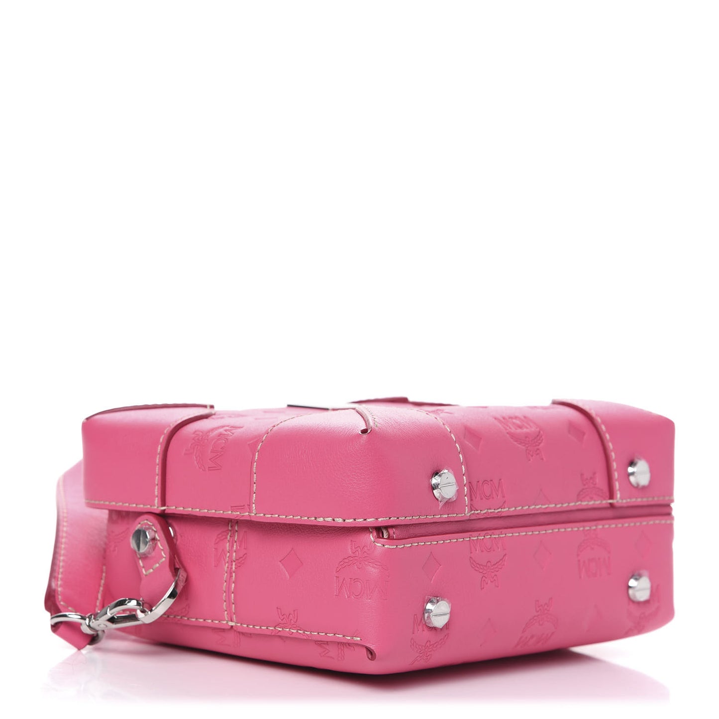 Calfskin Ottomar Monogram Small Berlin Crossbody Sugar Pink