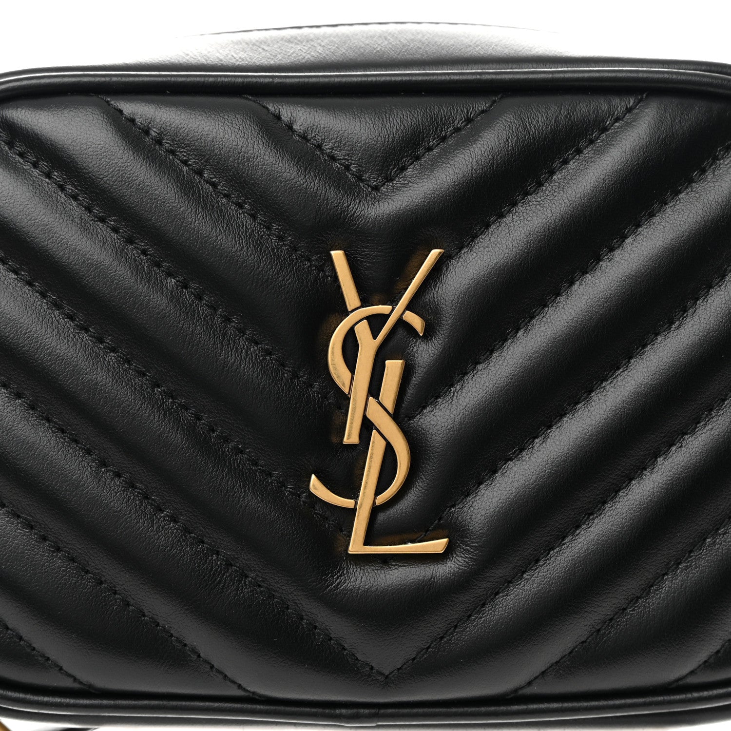 Saint Laurent Calfskin Matelasse Monogram Lou Belt Bag Black 8 of 11