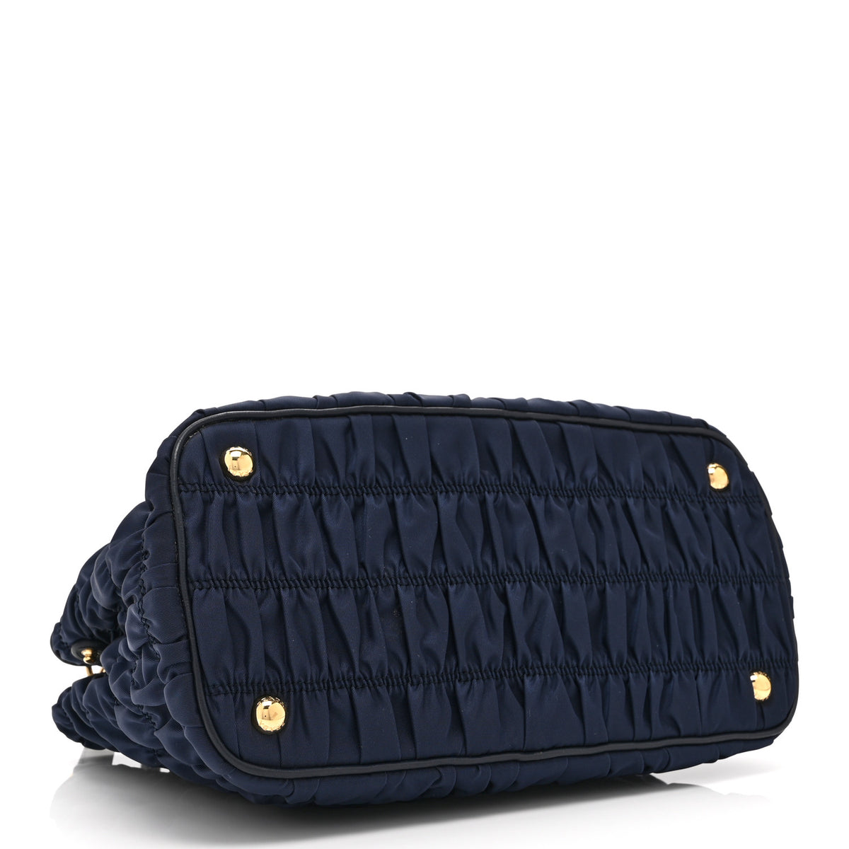 Tessuto Nylon Gaufre Small Tote Baltico