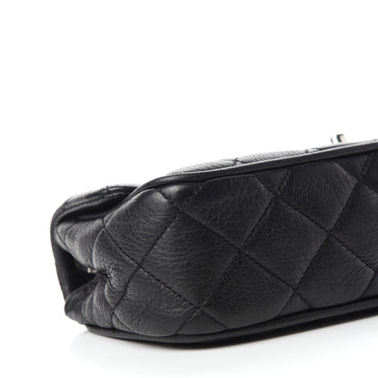 Chanel Deerskin Quilted East West Flap Black 6 of 10