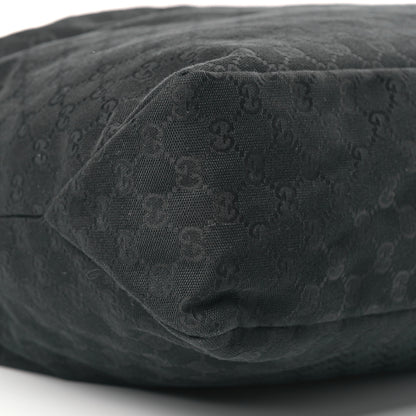 Gucci Monogram Large Horsebit Chain Hobo Black 8 of 10