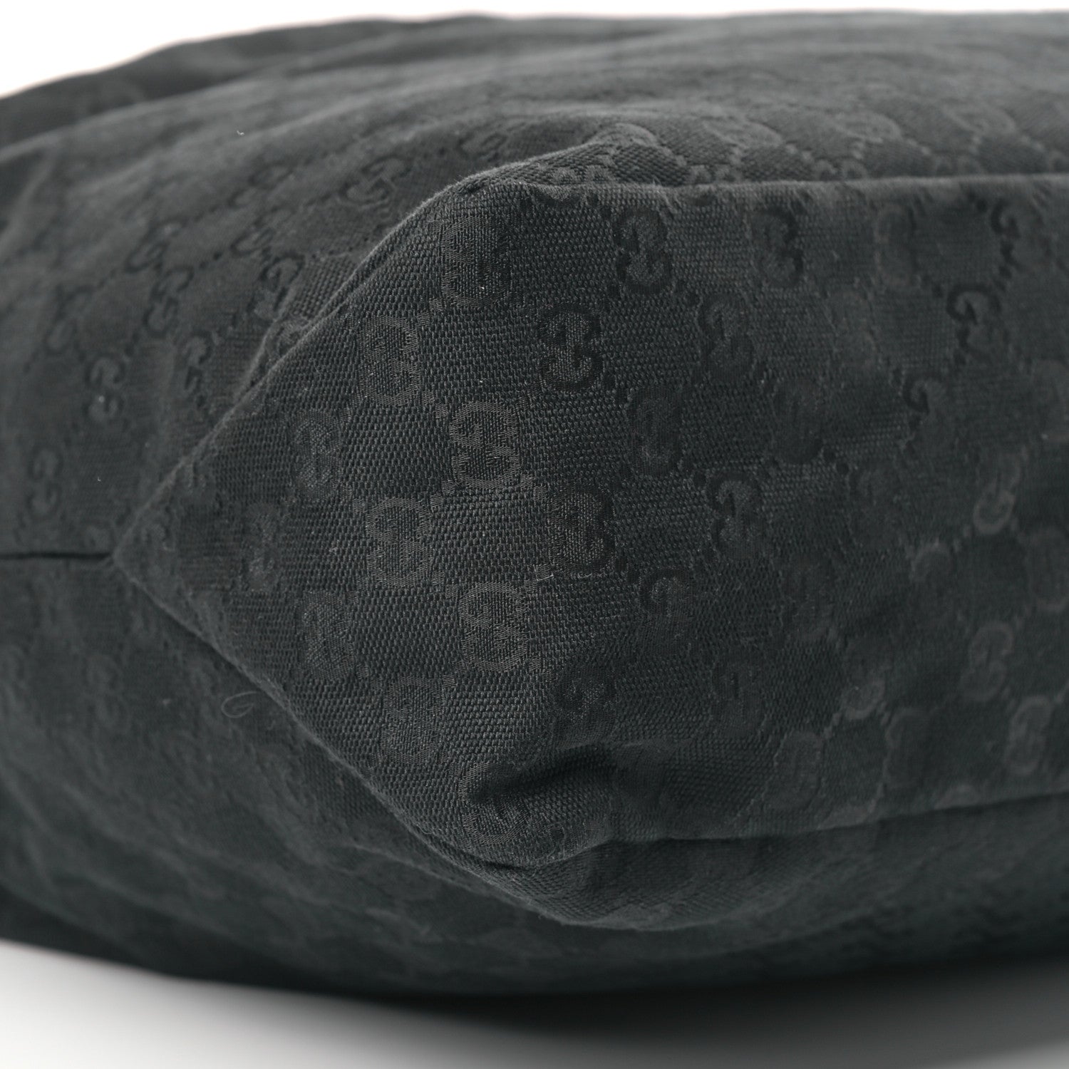 Gucci Monogram Large Horsebit Chain Hobo Black 8 of 10