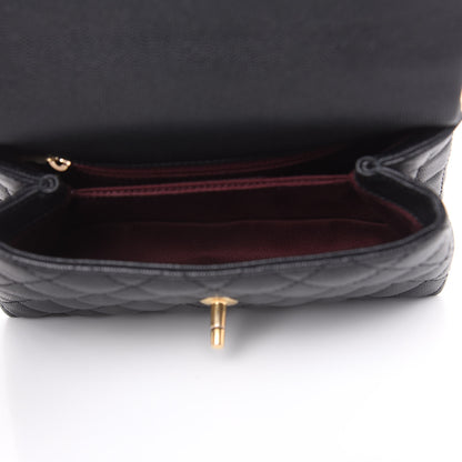 Chanel Caviar Quilted Mini Coco Handle Flap Black 7 of 10