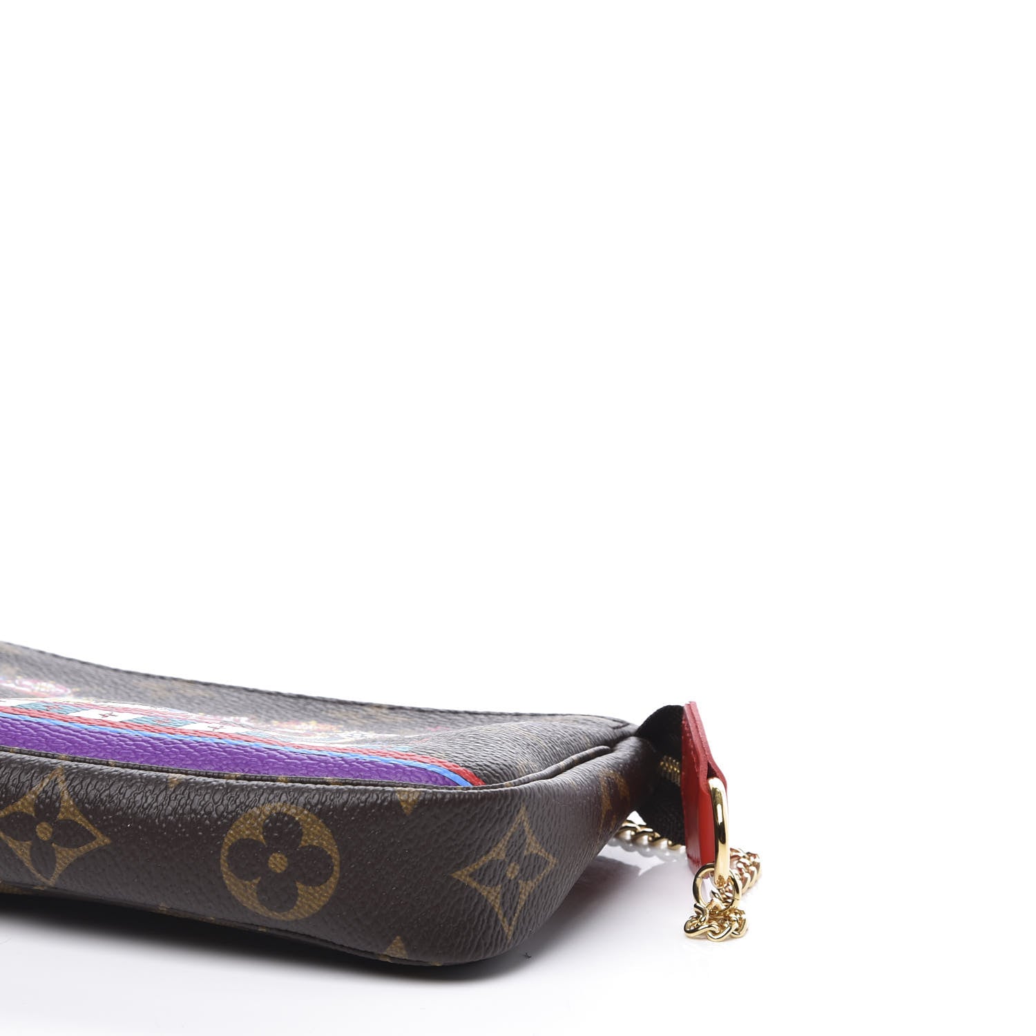 Louis Vuitton Monogram 2020 Christmas Animation Bumper Cars Mini Pochette Accessories Coquelicot 6 of 9