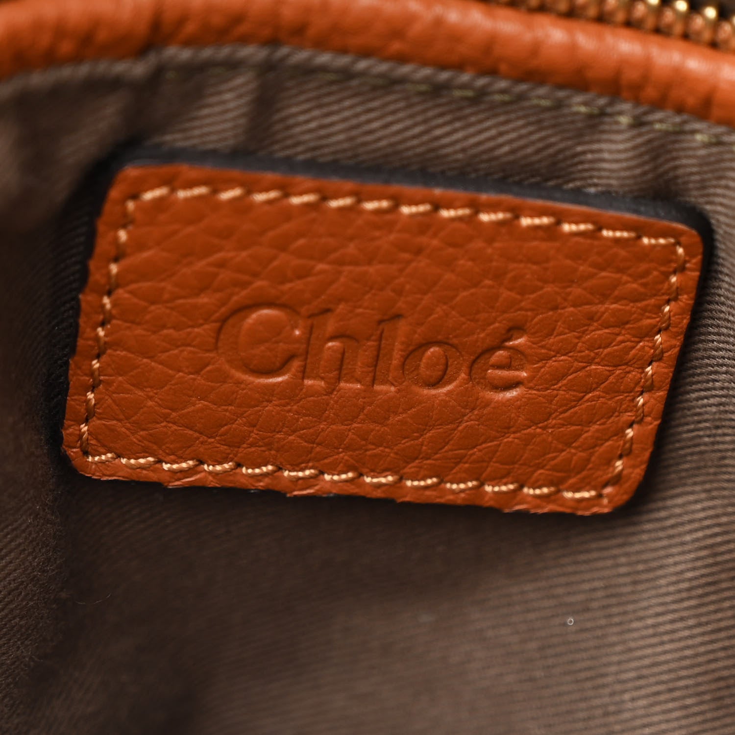 Chloe Calfskin Medium Marcie Satchel Tan 6 of 10